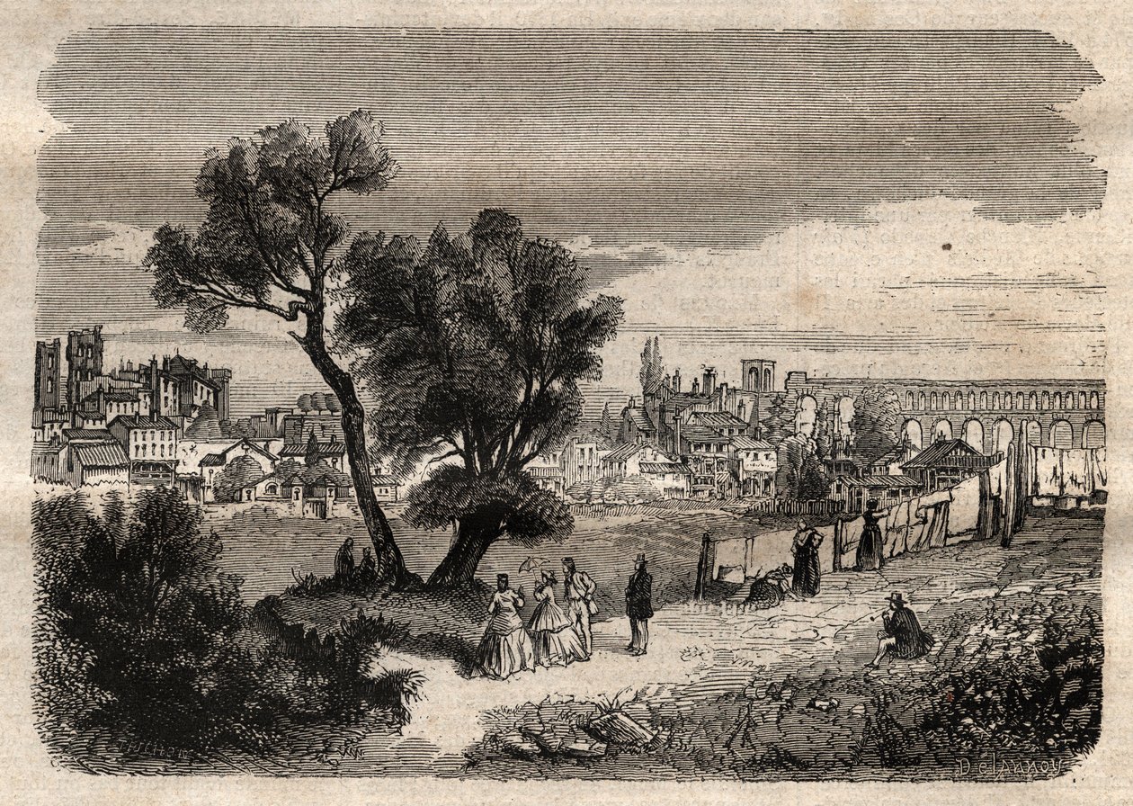 Montpellier a 19. században - Montpellier a 19. században - alkotó: Unknown artist