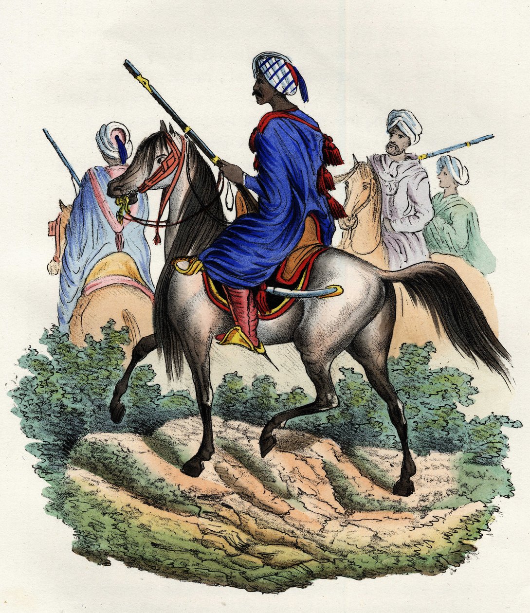 Az afrikai francia hadsereg által Algír rendőrségével megbízott mór csendőrök, akiket 1831-ben képeztek ki, majd 1841-ben feloszlattak. In „” Storia d
