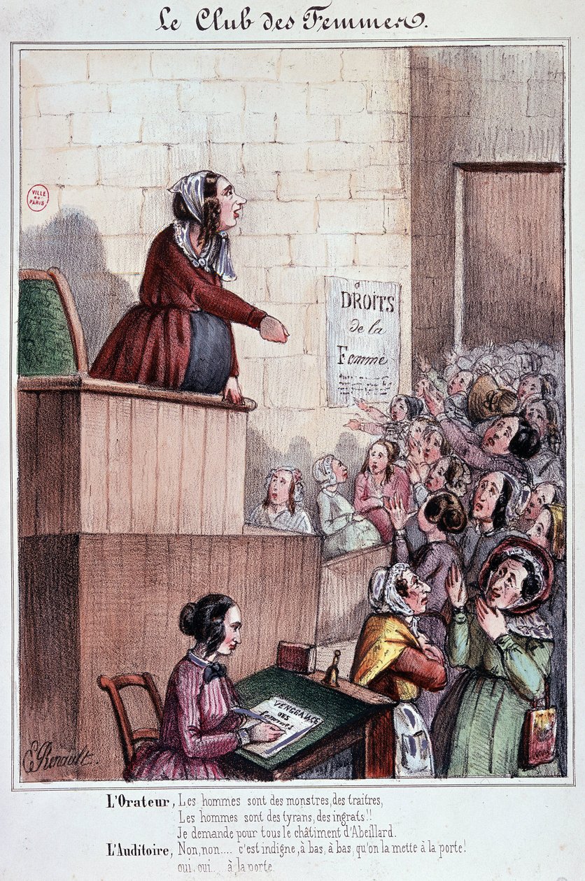 Mouffetard Street női klubja az 1848-as forradalom idején alkotó: Unknown artist