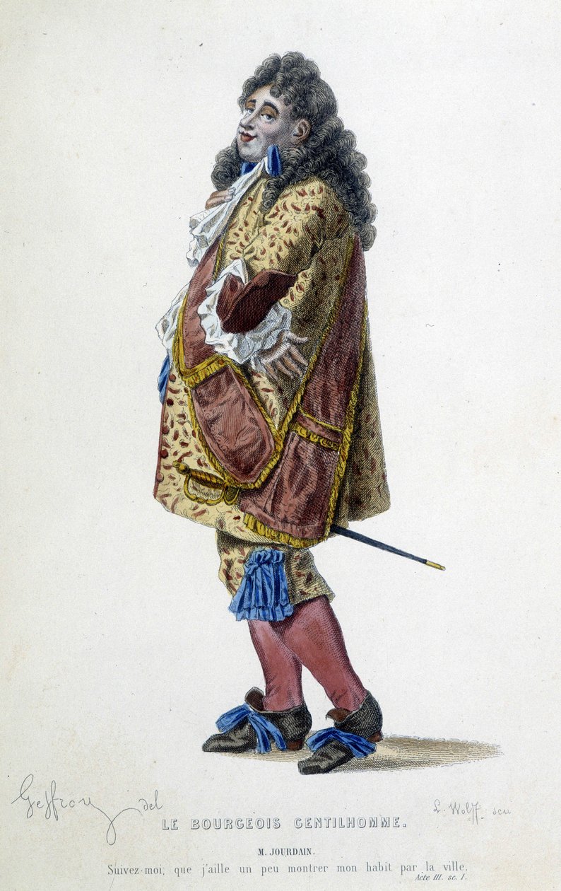 Mr. Jourdain Molière „A burzsoá úriember” című művében alkotó: Unknown artist
