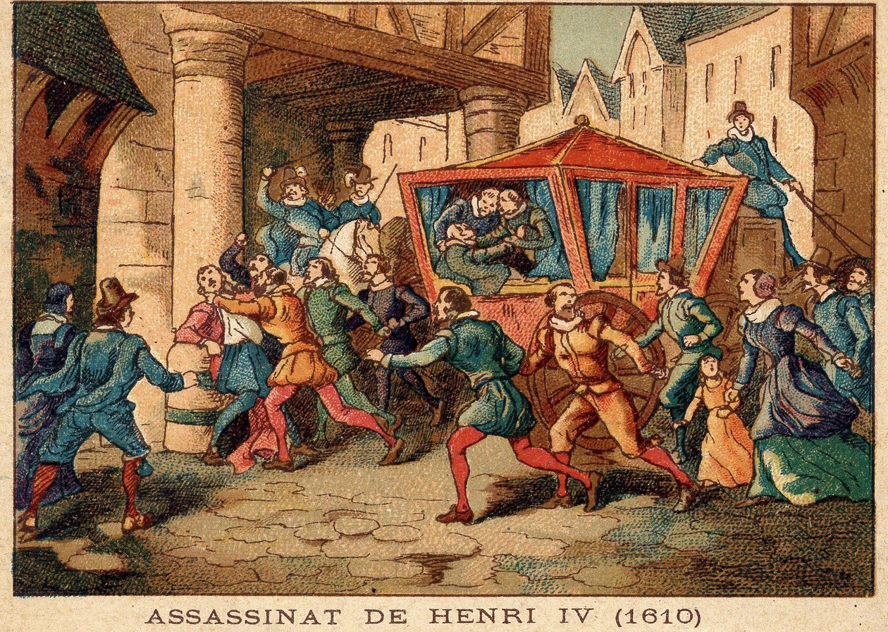 IV. Henrik meggyilkolása és Ravaillac letartóztatása 1610. május 14-én. alkotó: Unknown artist
