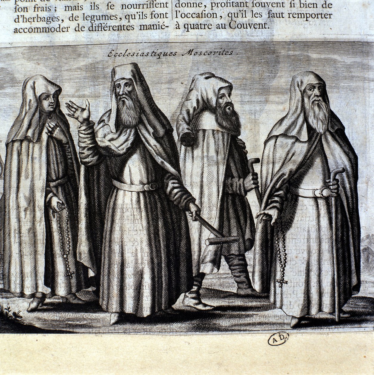 Moszkvai papság, metszet alkotó: Unknown artist