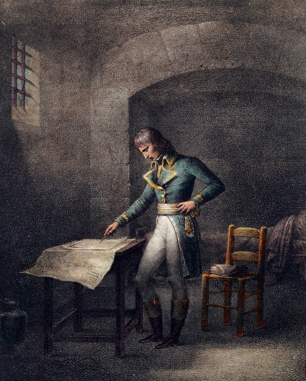 I. Bonaparte Napóleon (1769-1821) az antibes-i erőd terén augusztus 10-én alkotó: Unknown artist