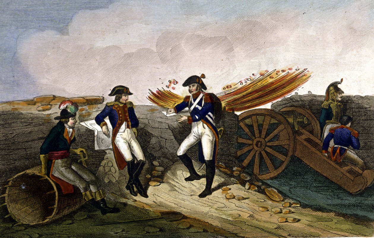 I. Napóleon Toulon ostrománál (1793. augusztus-december) Metszet a XIX. alkotó: Unknown artist