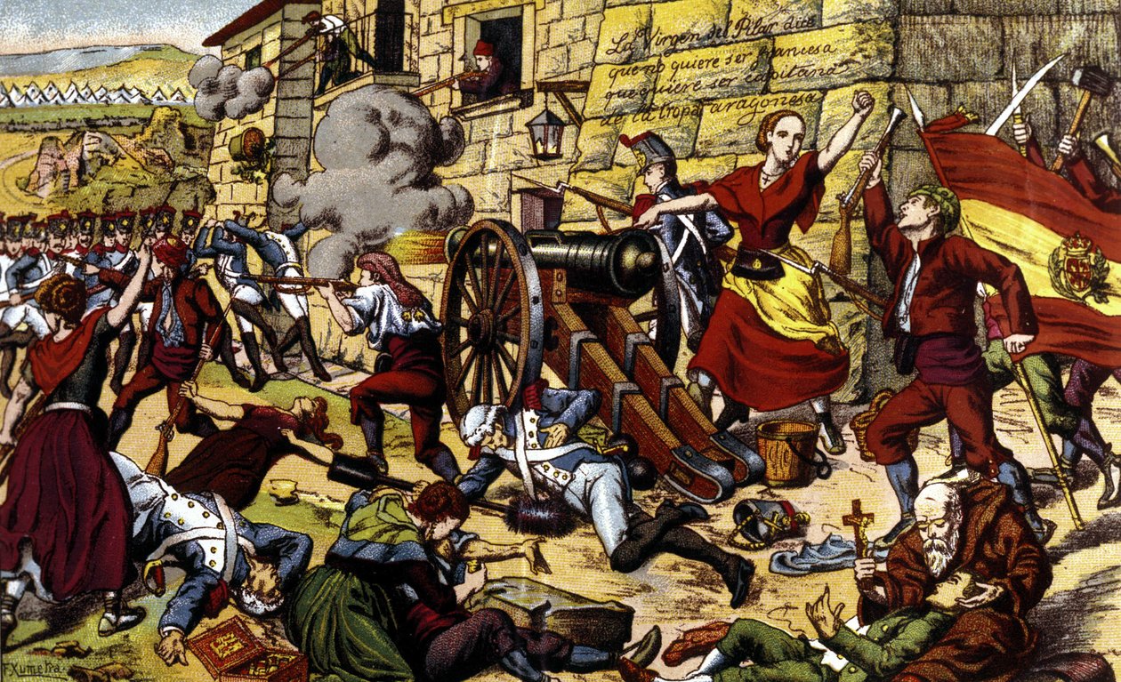 Napóleoni háborúk: Zaragoza ostroma (június 15-augusztus 14 alkotó: Unknown artist