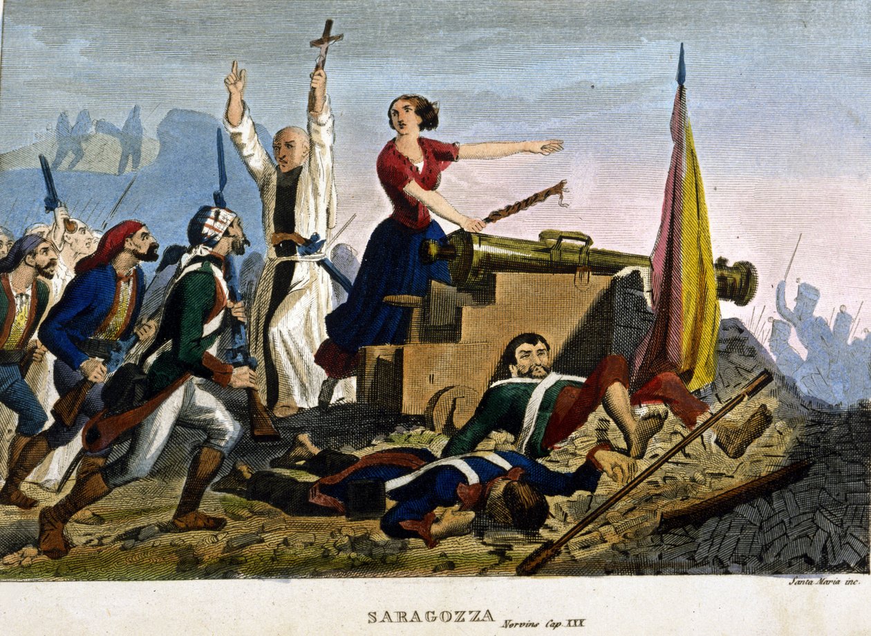 Napóleoni háborúk: Zaragoza ostroma (Zaragoza). 1808. Koll. Privát, Milánó. alkotó: Unknown artist