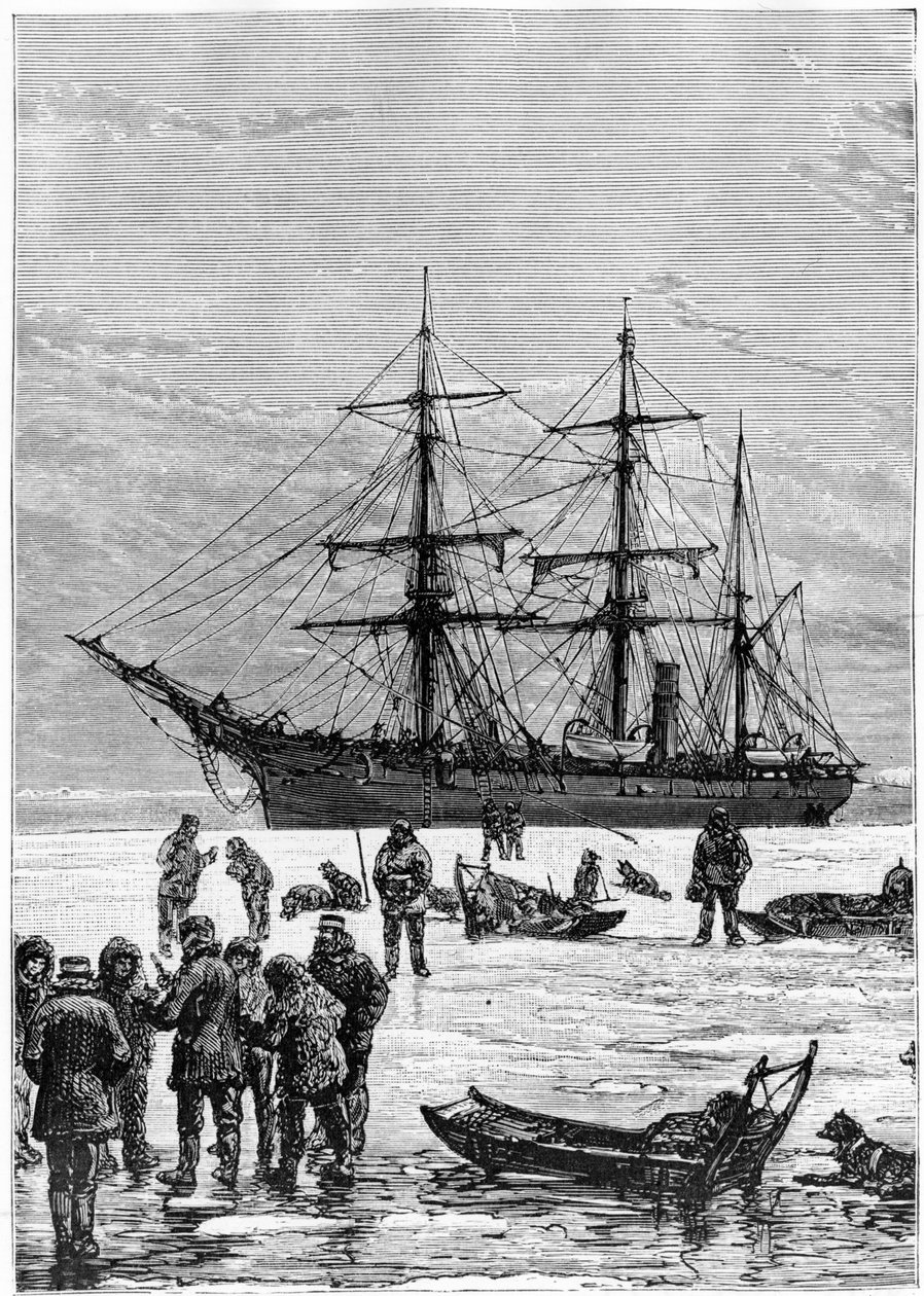 Nares Georges S., Utazás a sarki tengerhez, Párizs: Hachette alkotó: Unknown artist