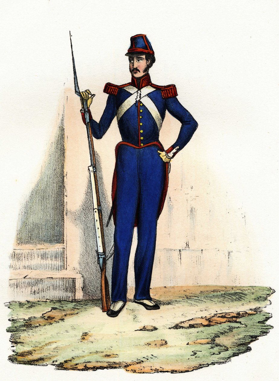 Algír nemzeti gárdája vagy afrikai milíciája, amelyet 1830-ban hozott létre Clausel tábornok az afrikai francia hadseregből, hogy biztosítsák a város rendjét. In „” Storia d