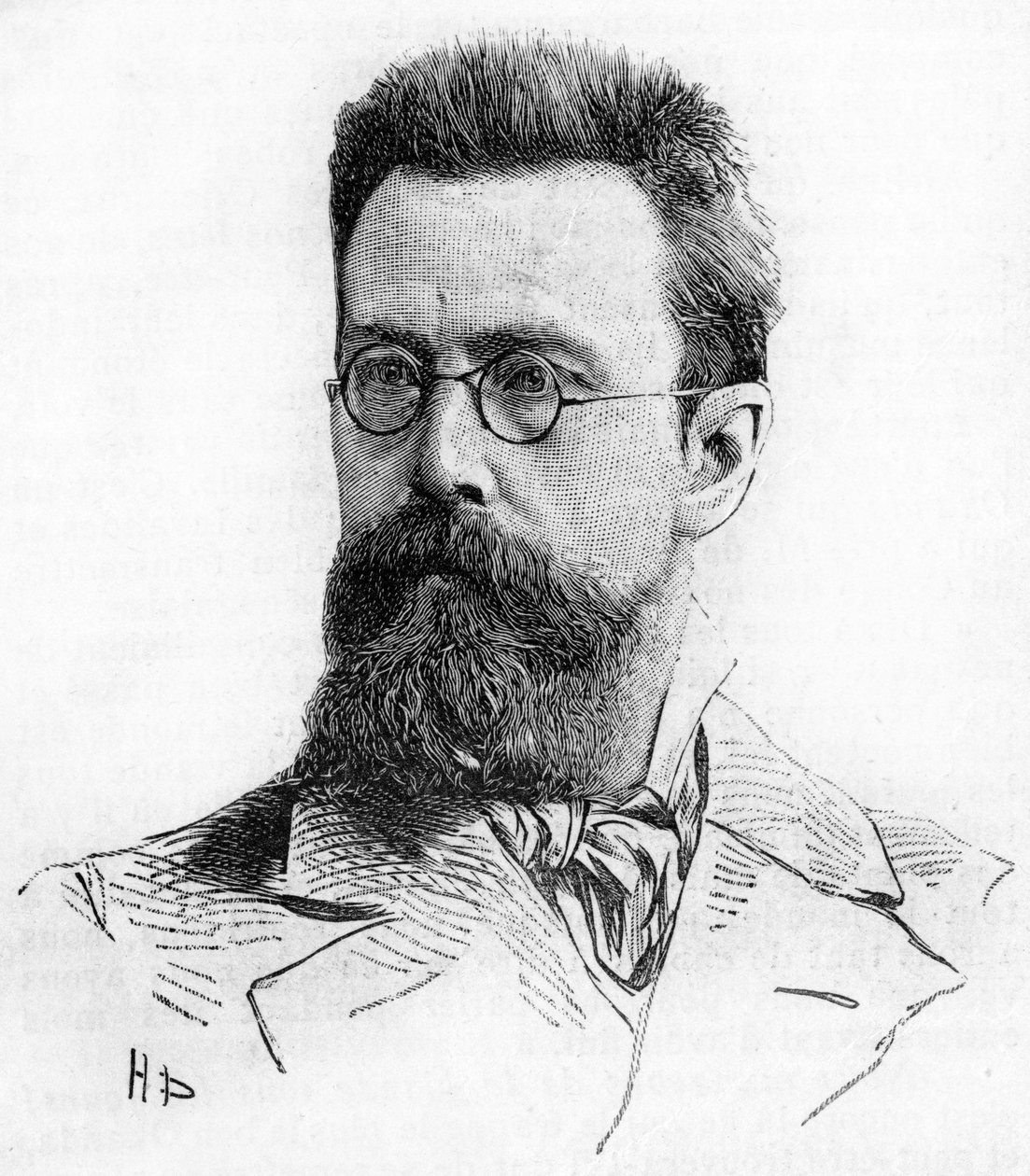 Nicholas (Nikolaj) Rimsky Kroskov (Rimszkij-Kroszkov) (1844-1906), orosz zeneszerző. Eljegyzés 189-től. alkotó: Unknown artist