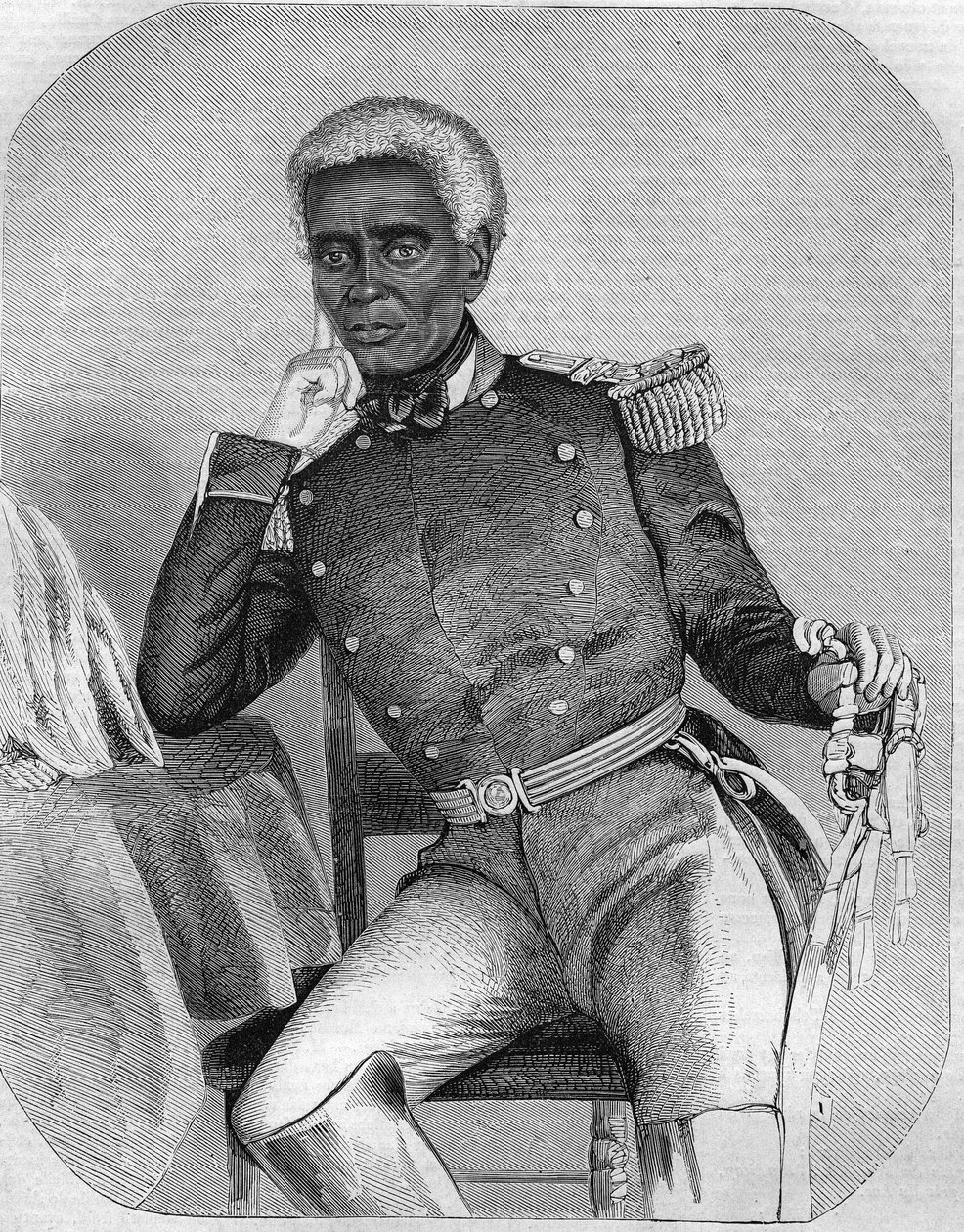 Nicolas Fabre Geffard, a Haiti Köztársaság elnöke 1859-1867 között. alkotó: Unknown artist