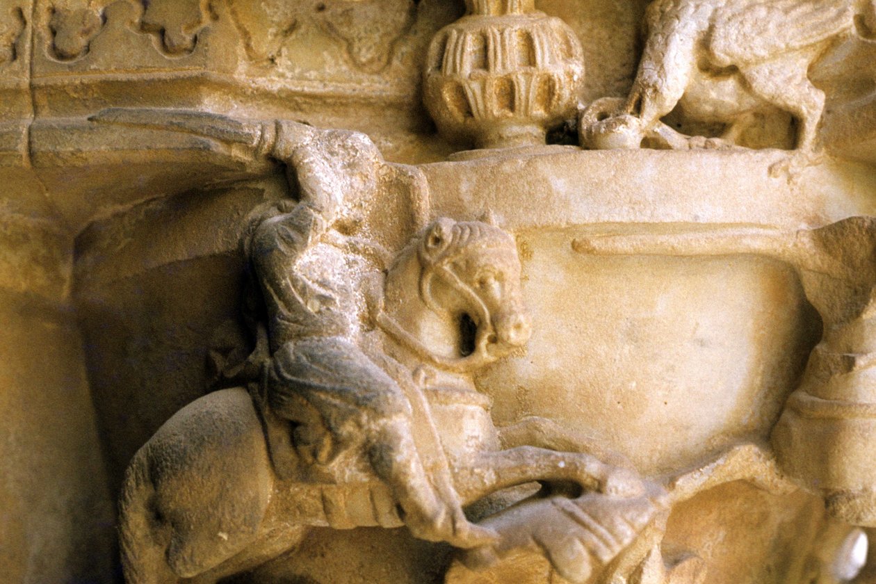 Norman Art in Monreale (Szicília): a Cloitre des Benedictins fővárosai. alkotó: Unknown artist