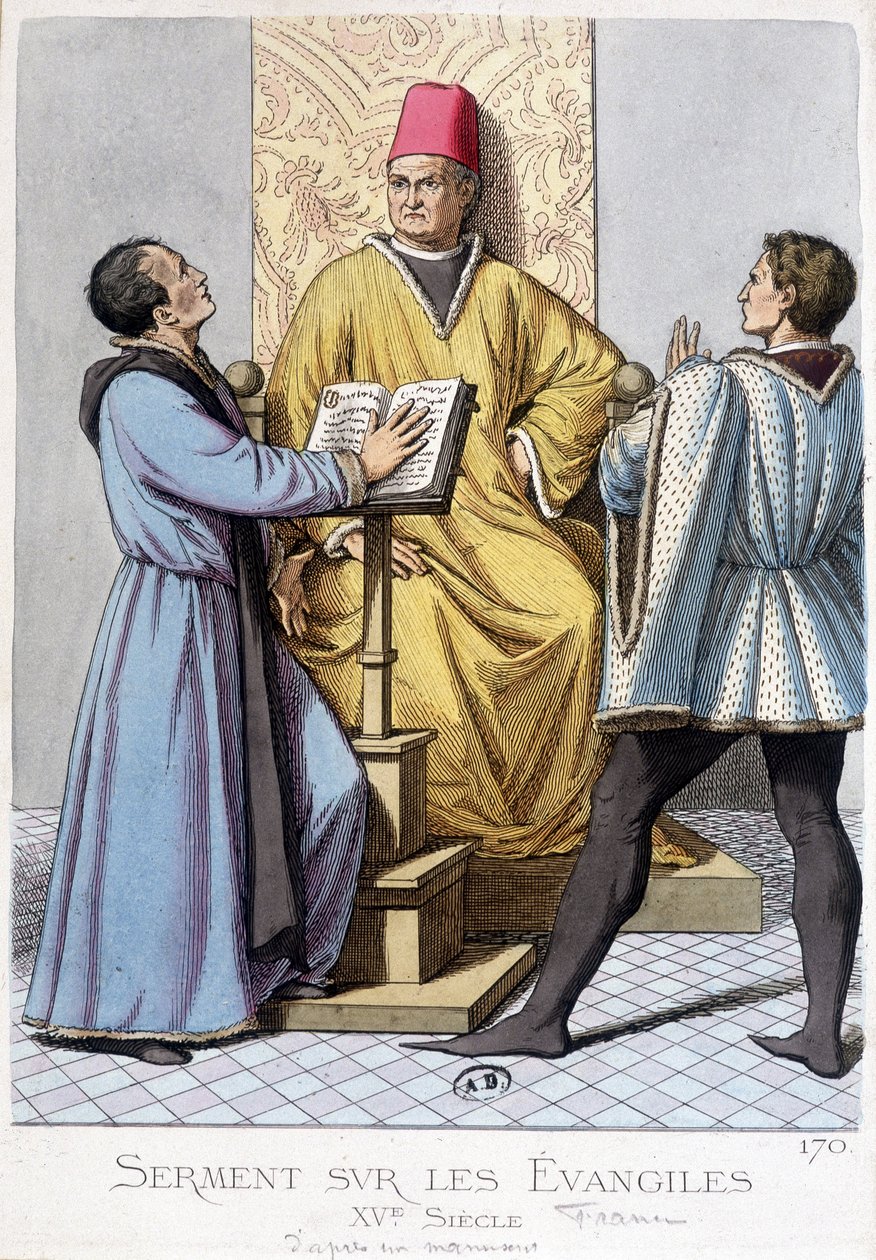Eskü az evangéliumokra, Franciaország 15. század. alkotó: Unknown artist