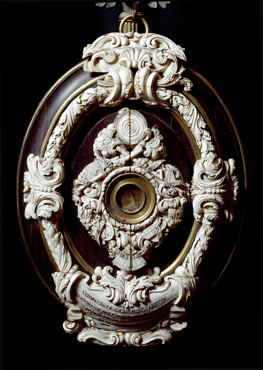 Galileo vagy Galileo Galilei (1564-1642) csillagászati ​​előlapjának objektívlencséje. 1609-1610. A tudomány történetének múzeuma, Firenze alkotó: Unknown artist