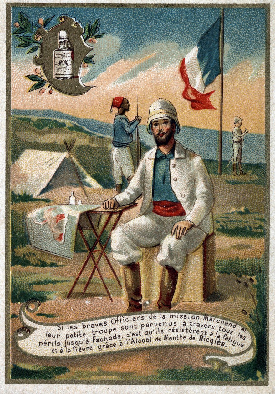 A Marchand Misszió tisztje. 19. századi kromolitográfia alkotó: Unknown artist