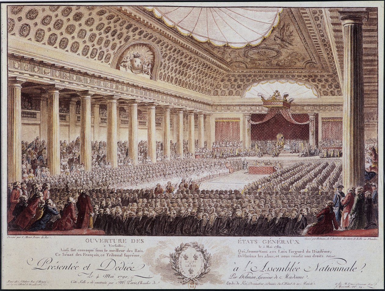 A Versailles-i közgyűlés megnyitója május 5-én alkotó: Unknown artist