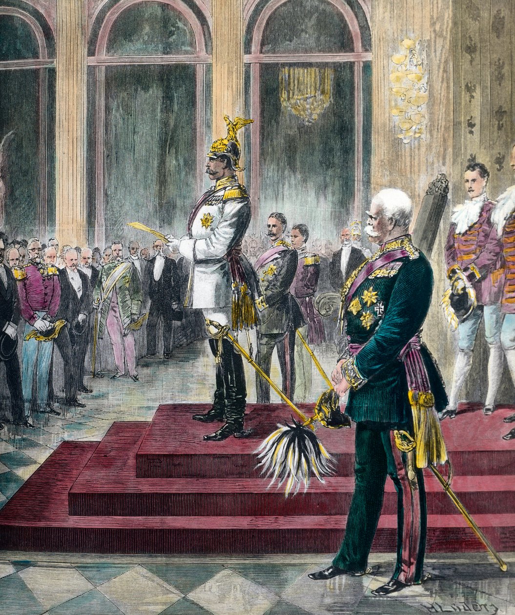 A Reichstag megnyitó beszéde II. Vilmos május 6-án alkotó: Unknown artist