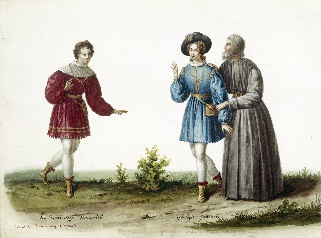 Adolphe Nourrit operaénekes (balra) d