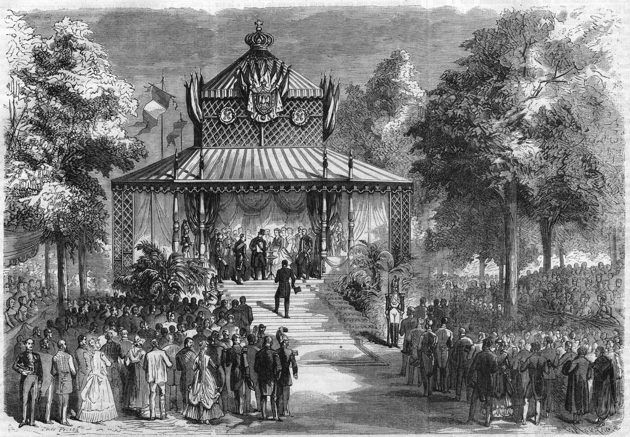 Orléans-i Fesztivál: III. Napóleon császár látogatása (Charles Louis Napoleon Bonaparte, Louis Napoleon Bonaparte néven ismert alkotó: Unknown artist