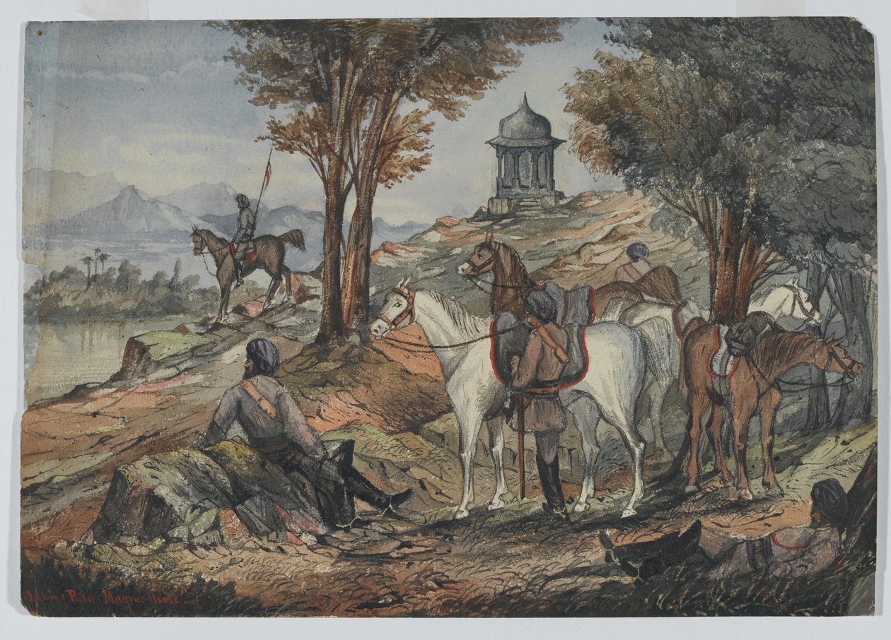 "Outlying Picket", Maynes Horse, Közép-India ló alkotó: Unknown artist