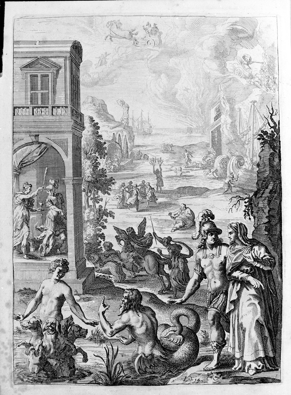 Ovidius (Ovidius) - illusztráció a 15. könyvhöz - (P. Ovidius: Az éjszaka metamorfózisai alkotó: Unknown artist