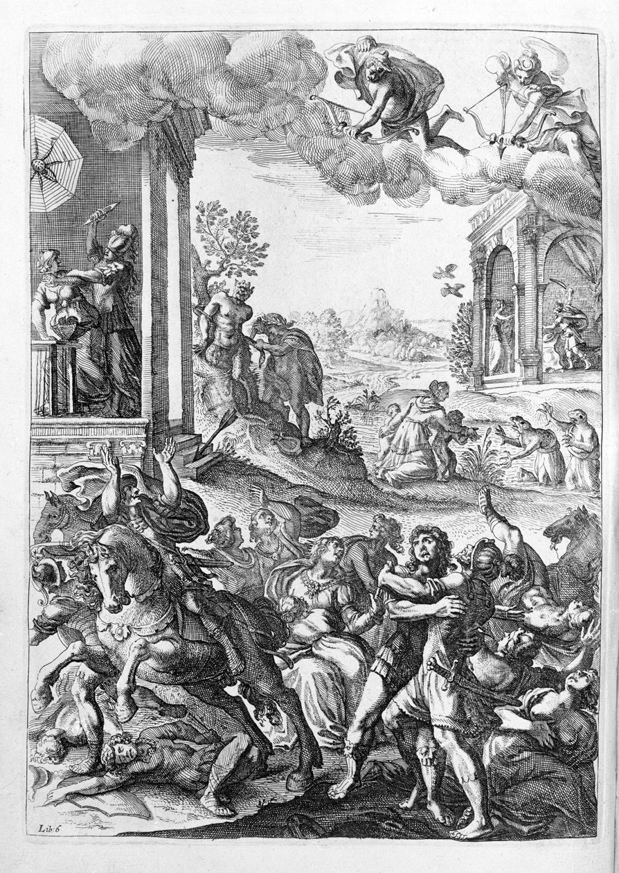 Ovidius (Ovidius) - illusztráció a 15. könyvhöz - (P. Ovidius: Az éjszaka metamorfózisai alkotó: Unknown artist