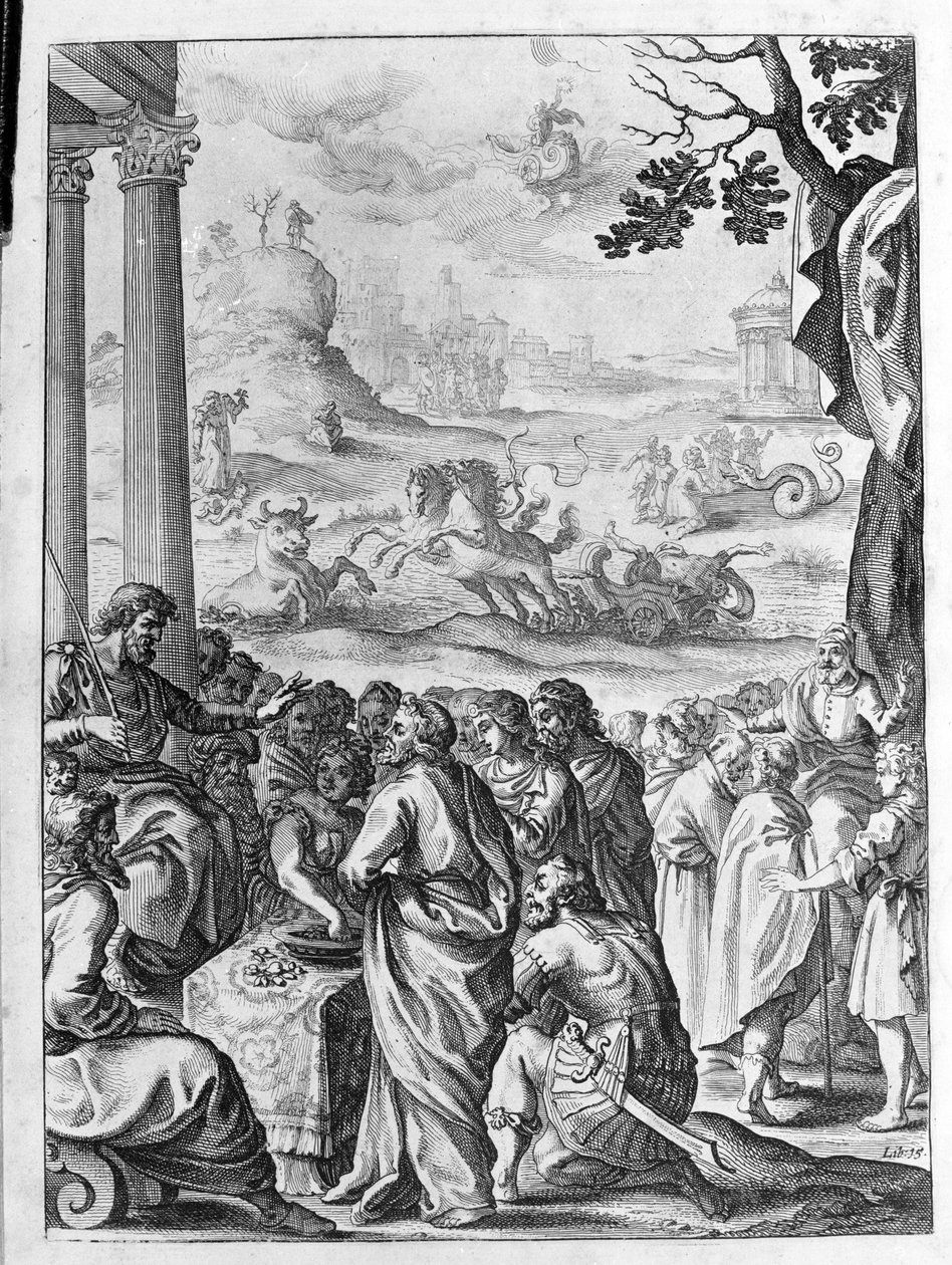 Ovidius (Ovidius) - illusztráció a 15. könyvhöz - (P. Ovidius: Az éjszaka metamorfózisai alkotó: Unknown artist