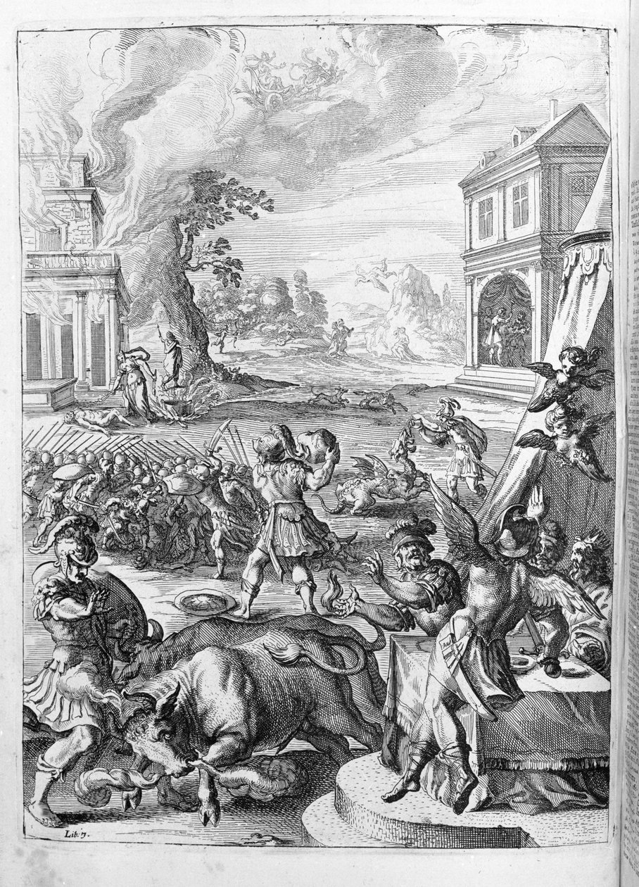 Ovidius (Ovidius) - illusztráció a 15. könyvhöz - (P. Ovidius: Az éjszaka metamorfózisai alkotó: Unknown artist