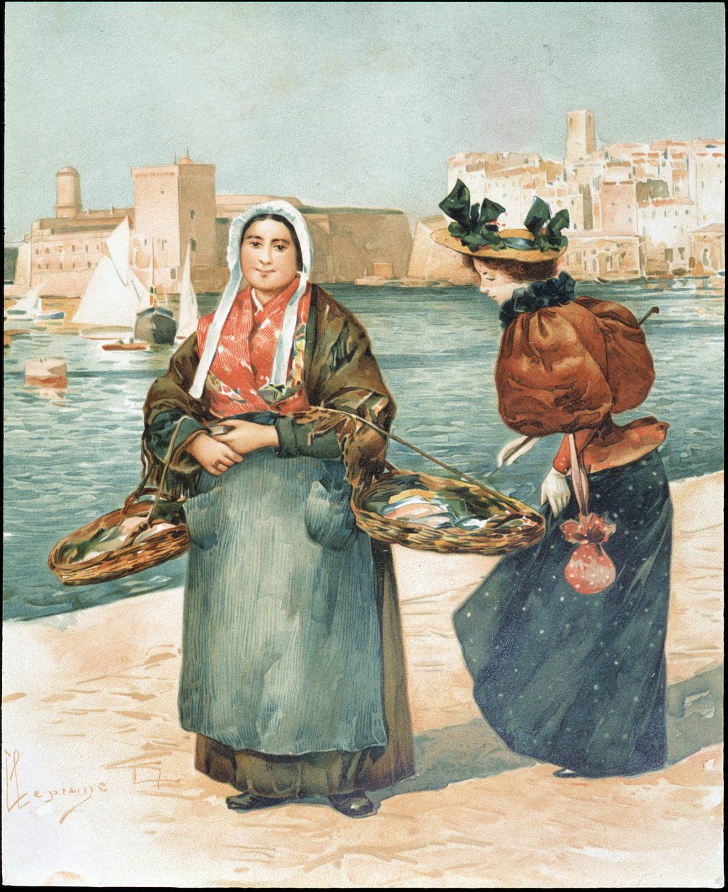 Osztrigakereskedő - Dellepienne rajza alkotó: Unknown artist