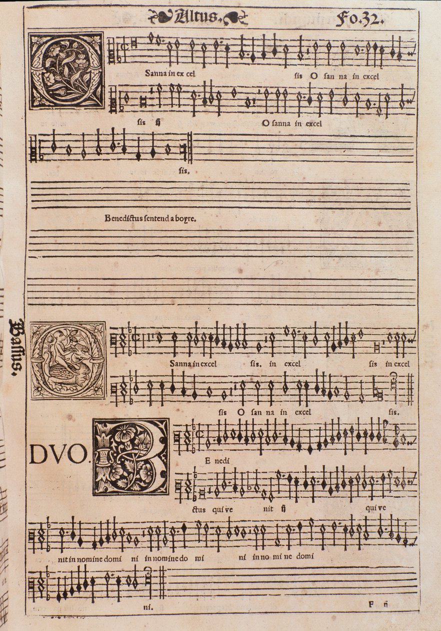 Oldal a Liber octo Missarumból (1541) alkotó: Unknown artist