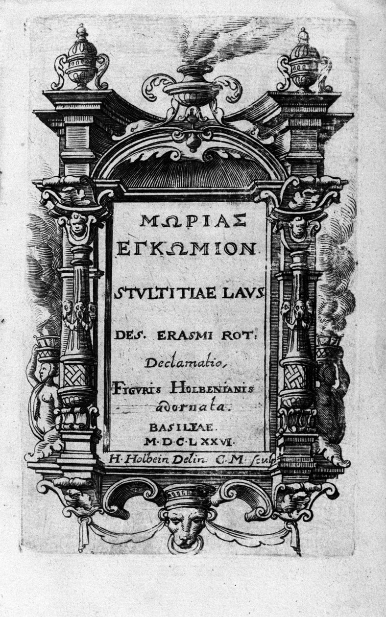 Az oldalt Didier (Disderius) Erasme (Rotterdami Erasmus) "" L
