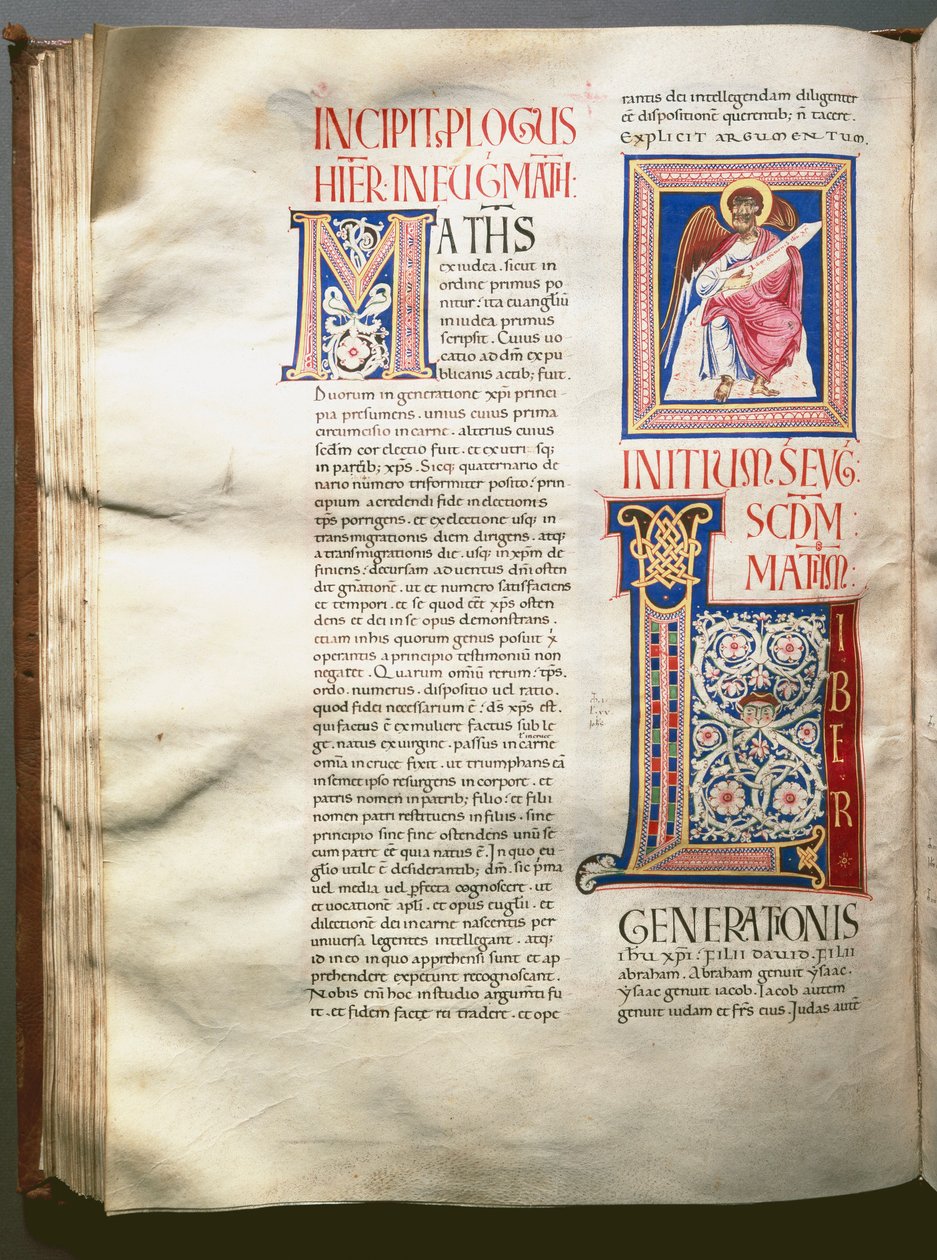 Exultet (liturgikus ének) oldala (Ms.724/3-Carta7) Egy enlumine kézirat a 12. századból. Róma, Biblioteca Casanatense alkotó: Unknown artist