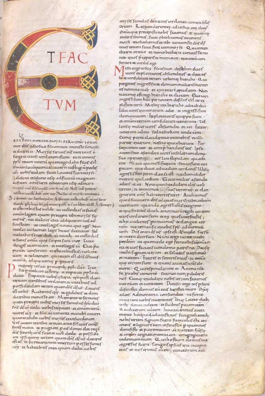 "Et Factotum" nagybetűs oldal, 11. század (miniatűr, hártyás kézirat) alkotó: Unknown artist