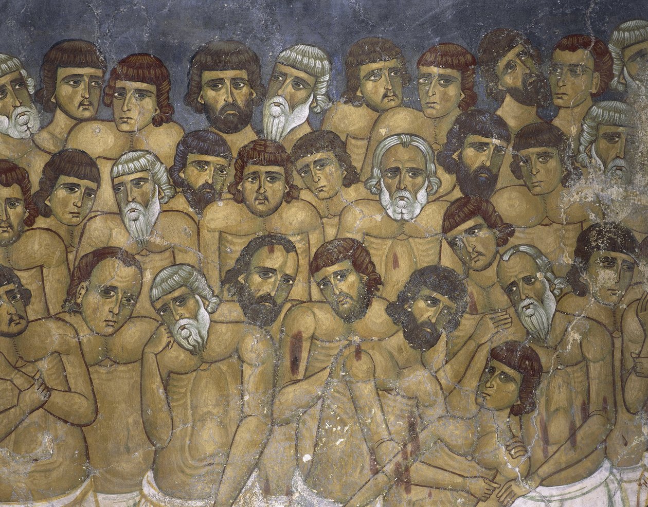 Festmények egy csoport vértanúról, Avios Nikolaos Ties Steviis, Kakopetria, Ciprus alkotó: Unknown artist