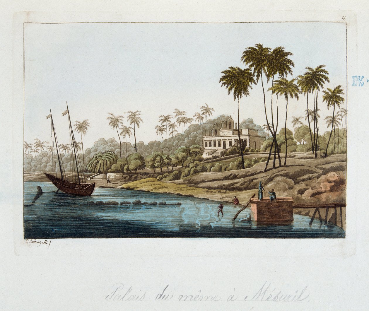 Palais a Measuril (Zimbabwe) – „A régi és modern kosztümben” – Ferrario, ed Milan alkotó: Unknown artist