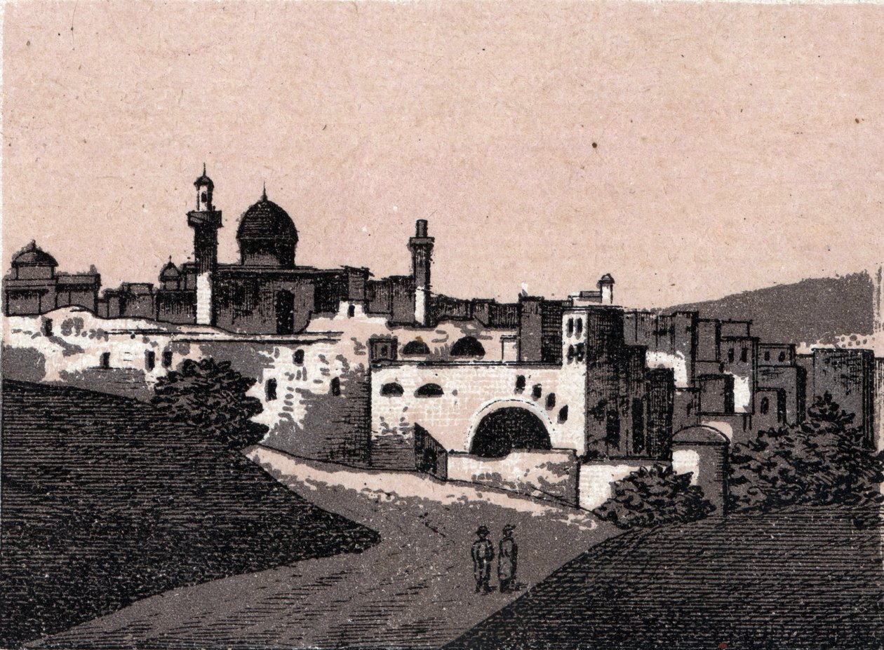 Palesztina: kilátás Jeruzsálem városára. in "" A világ 168 nézetet szemléltet"" Keltezés nélküli (19. század vége) alkotó: Unknown artist