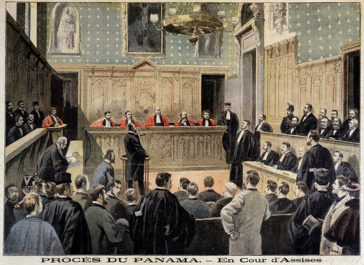 Panama-ügy: az Assize Court – 1898.01.02-i „” Le Petity Journal”-ban alkotó: Unknown artist