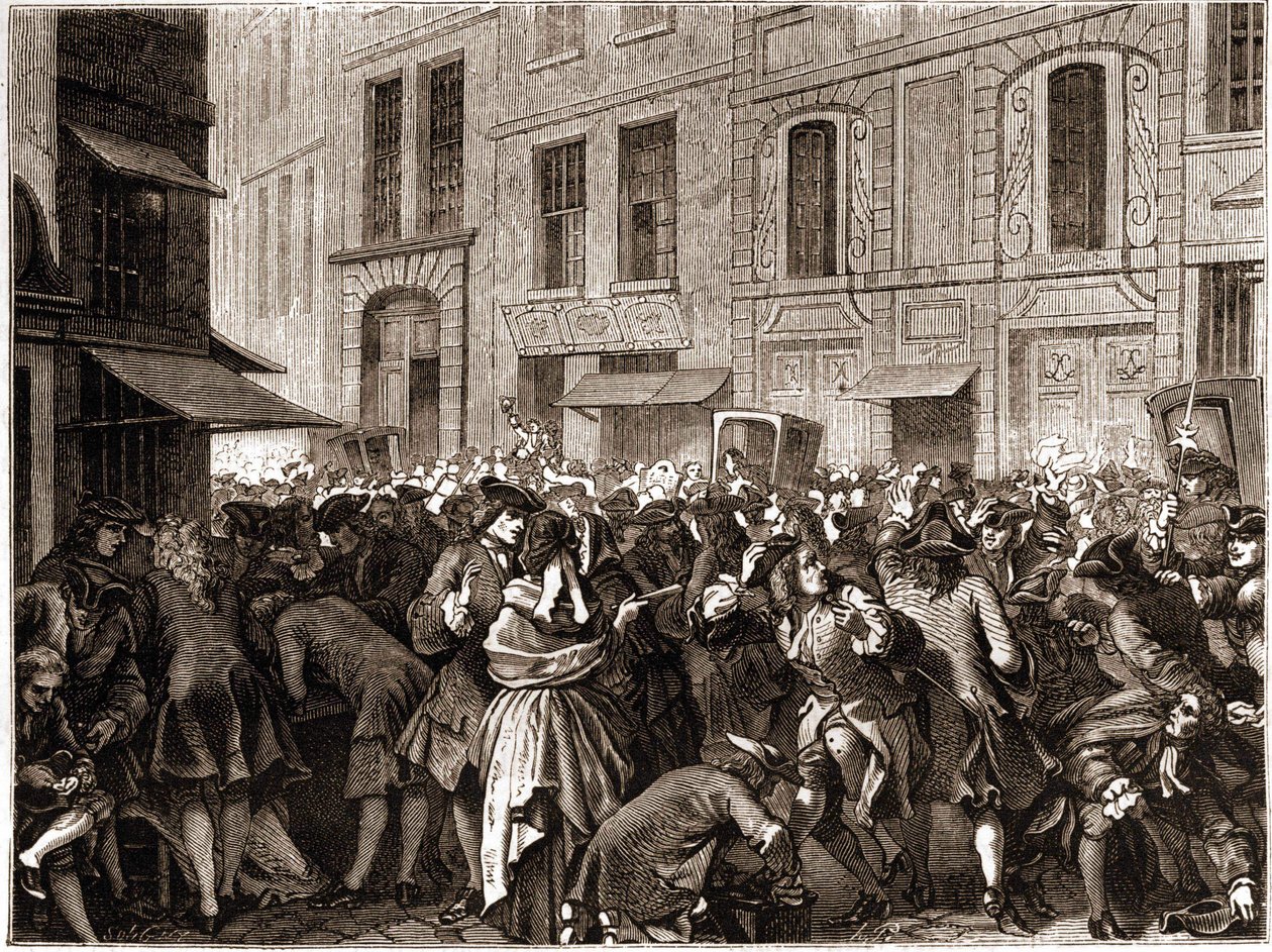 Párizs IV. kerület - La rue Quincampoix en 1720 a l