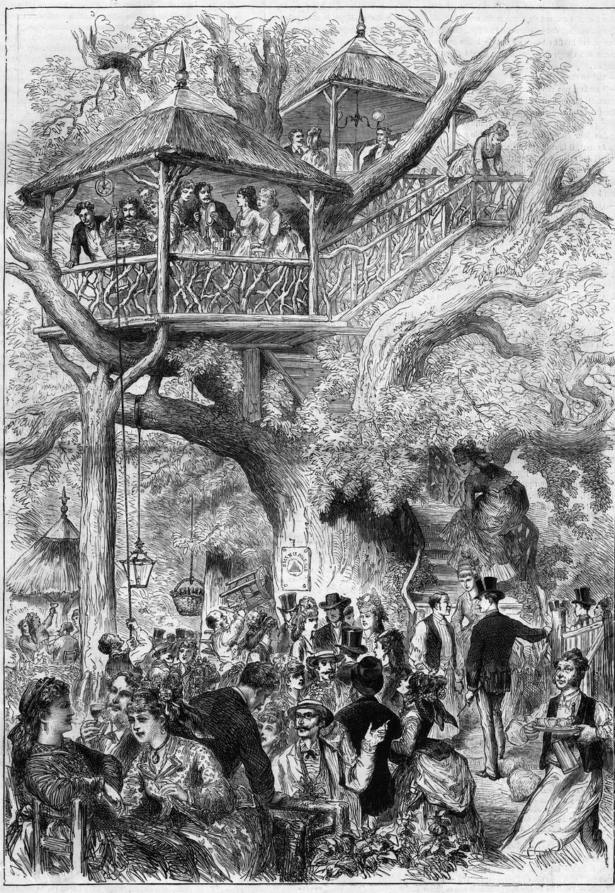 Buli a Sceaux Parkban 1873-ban. alkotó: Unknown artist