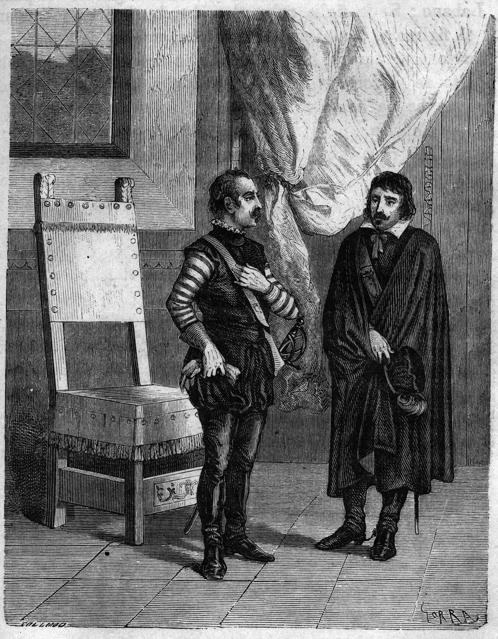 Pascal (Pasquale) Paoli James Boswell-lel (1740-1795) skót író és ügyvéd, Lord Alexander Boswell fia. In "" Pasquale Paoli vagy a Pontenuovo útvonalon "" "by F.D. Guerrazzi. 1872. alkotó: Unknown artist