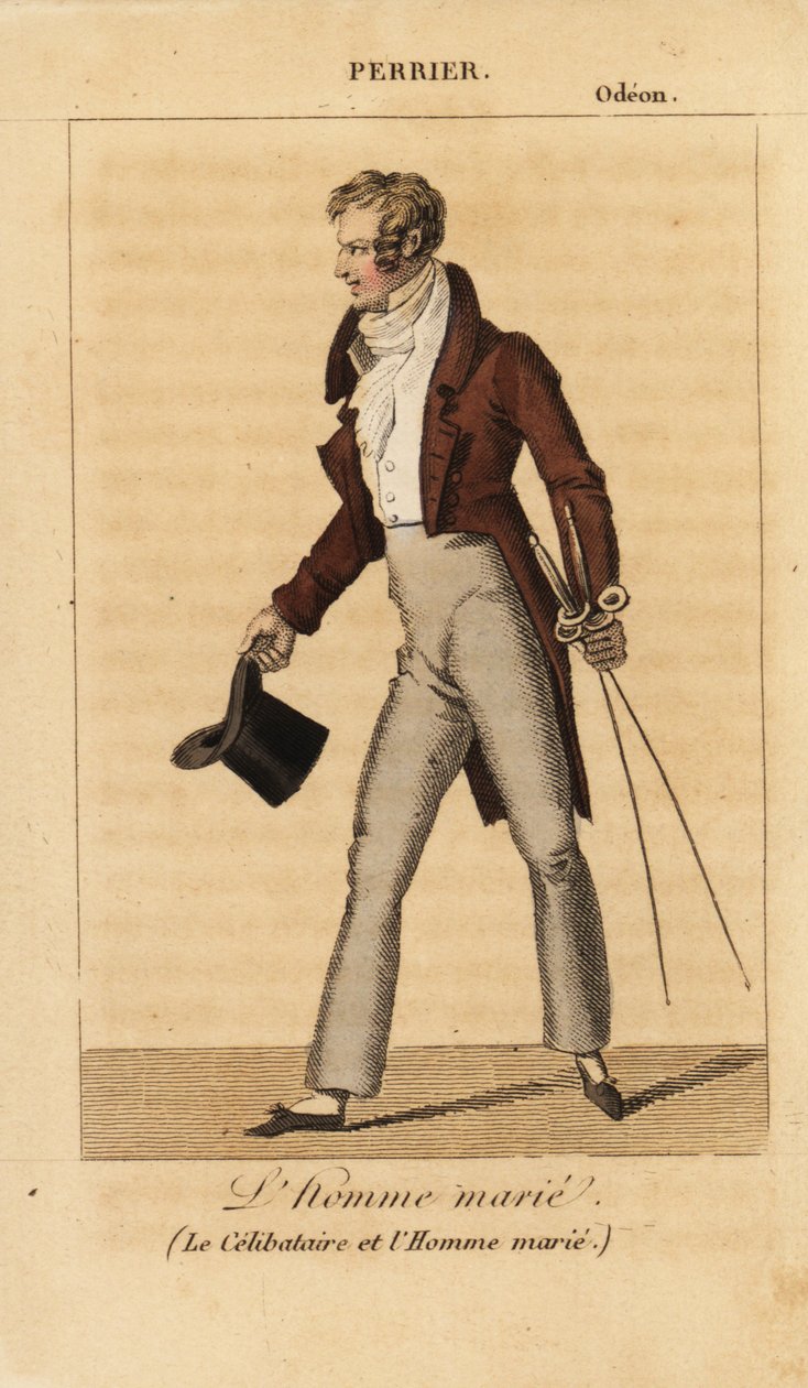 Perrier Dupont, A házas férfi szerepében, Alexis-Jacques-Marie Wafflard A szingli és a házas férfi című filmjében az Odeonban alkotó: Unknown artist