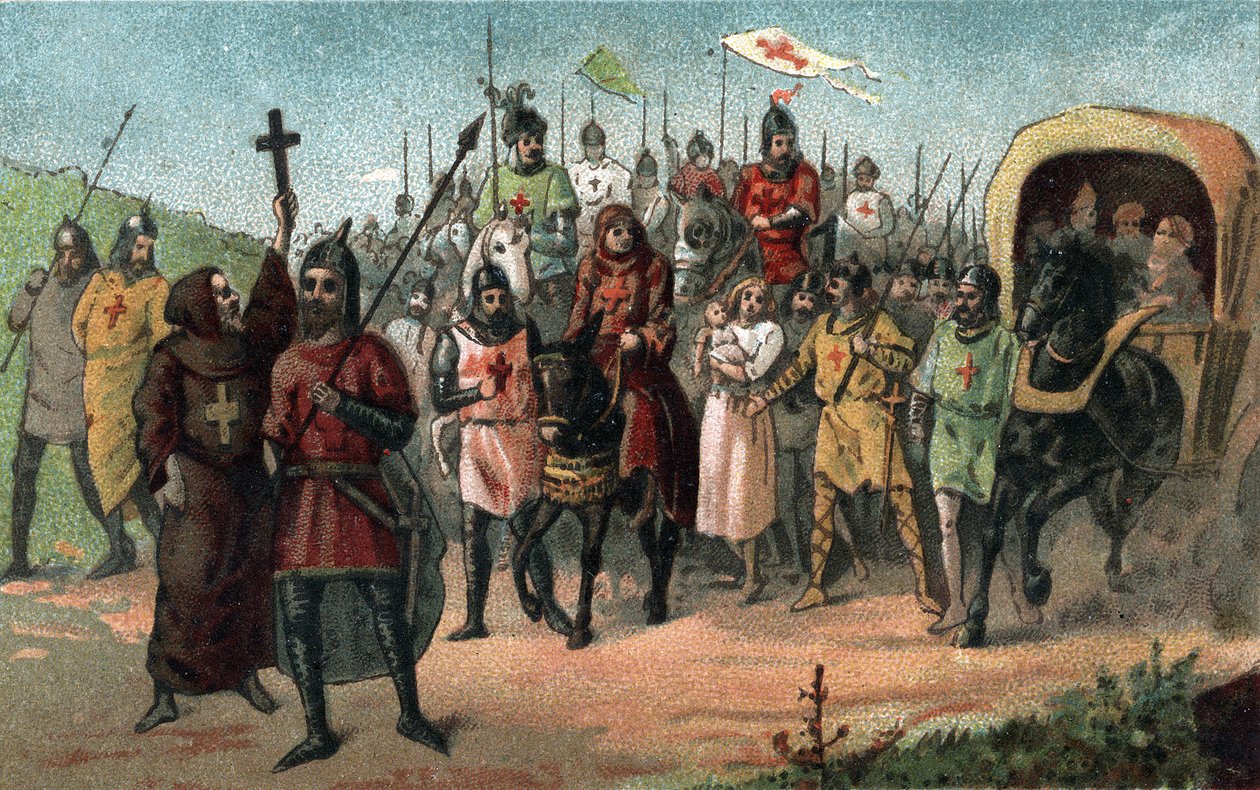 Remete Péter a keresztes hadjáratot hirdeti (1095-1099). alkotó: Unknown artist