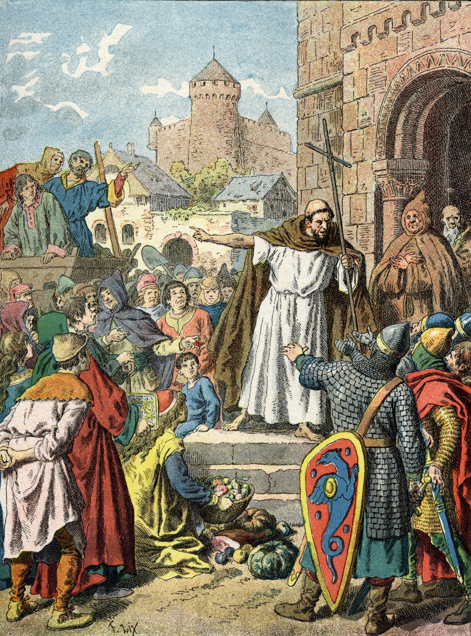 Remete Péter prédikál a keresztes hadjáratról alkotó: Unknown Artist