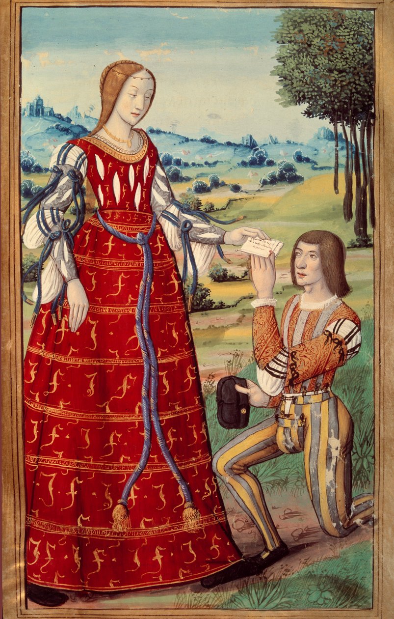 Phedre levelet intéz egy miniatűr hírnökhöz Octavien de Saint Gelais (1468-1502) „” L