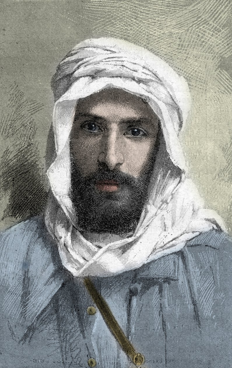 Pierre Paul Francois Camille Savorgnan de Brazza (1852-1905) francia felfedező Afrikában _ Pietro Paolo Savorgnan di Brazza vagy Pierre Paul Francois Camille Savorgnan de Brazza portréja franciául (1852-1905) Kongó francais főkormányzója 1882 körül alkotó: Unknown artist
