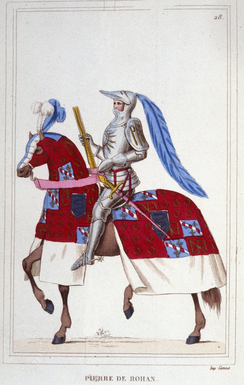 Pierre, de Rohan vikomt, Sire de Gie (1451-1513). Franciaország marsallja. 1830-as metszet. alkotó: Unknown artist