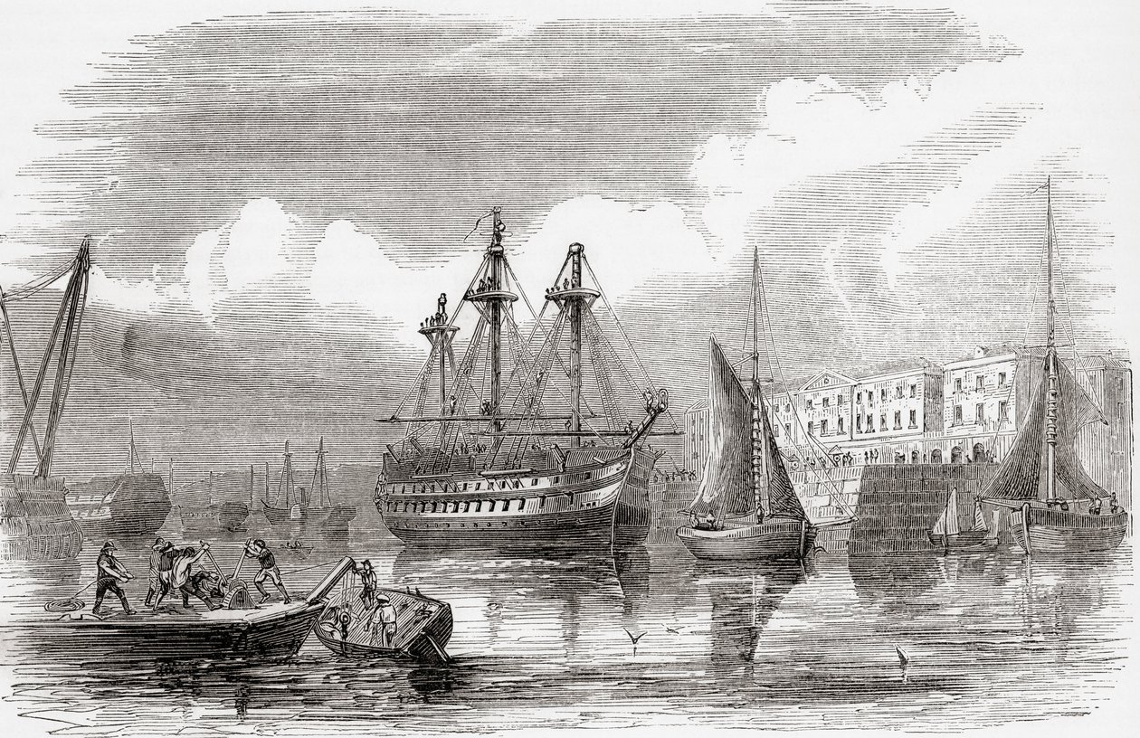 Plymouth, Anglia (metszet) alkotó: Unknown artist