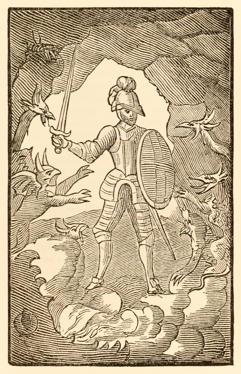 Szegény ember! hol vagy most? A te napod éjszaka. John Bunyan (1628-1688) A zarándokok haladása ebből a világból, az eljövendőbe című részből Christian belép a Halál árnyékának völgyébe, és alkotó: Unknown