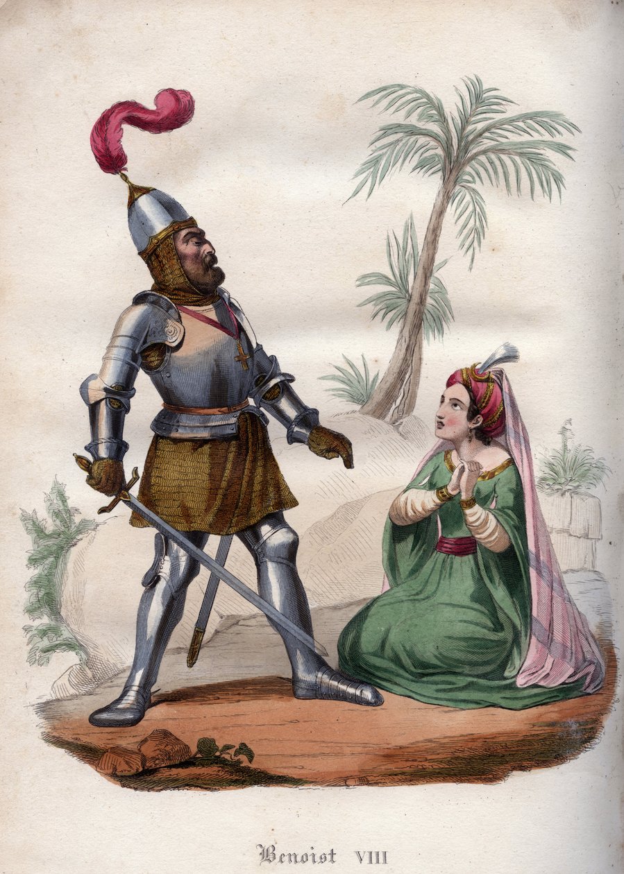 Benedek pápa (1012-1024) 1016-ban legyőzi a szaracénokat. alkotó: Unknown artist