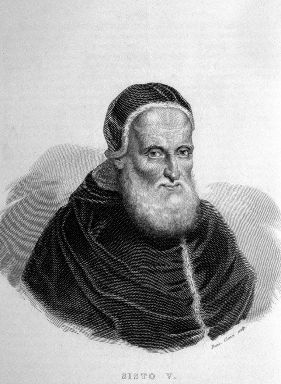 V. Sixtus pápa (V) (1520-1590). alkotó: Unknown artist