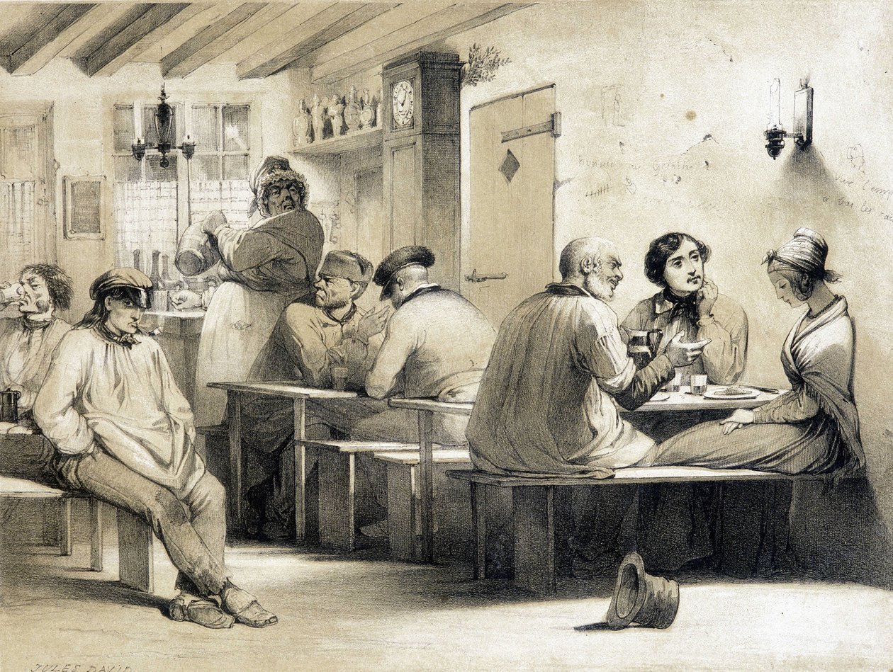 Népszerű szálló "" Le Carpet Franc"". századi illusztráció. alkotó: Unknown artist